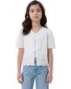 Hayden Girls Hayden Girls Kids' Floral Bow Front Cotton Broderie Anglaise Top - 1