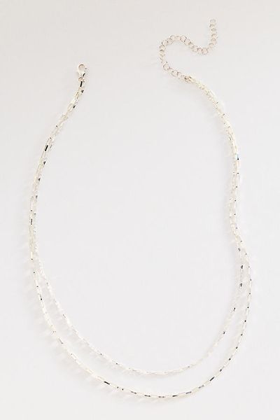 Heather Hawkins Draped Drawn Box Chain Necklace