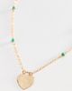 Heather Hawkins Hammered Heart Padlock Necklace - 2
