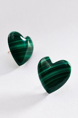 Heather Hawkins Heart Stud Earrings