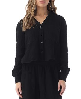 Heaven Heaven Kotys Textured Button Up Shirt