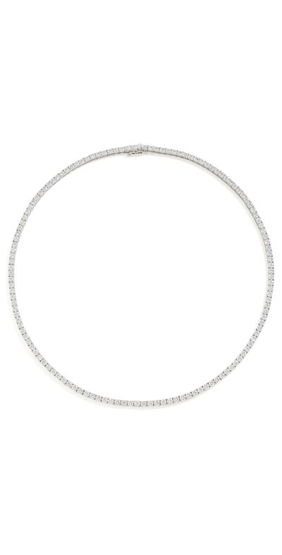 Heaven Mayhem Heaven Mayhem Lab Grown Tennis Necklace Silver One