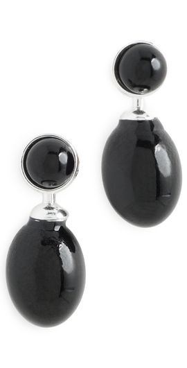 Heaven Mayhem Heaven Mayhem Leni Earrings Silver/Black One