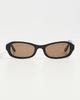 Heaven Mayhem Heaven Mayhem Margaux Sunglasses Black/Brown One - 2