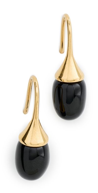 Heaven Mayhem Heaven Mayhem Odette Earrings Black/Gold One
