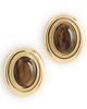 Heaven Mayhem Heaven Mayhem Prize Earrings Tigers Eye Gold One - 1
