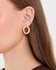 Heaven Mayhem Heaven Mayhem Prize Earrings Tigers Eye Gold One - 3