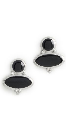 Heaven Mayhem Heaven Mayhem Romy Earrings Silver/Black One
