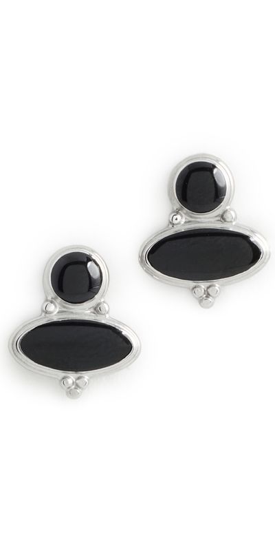 Heaven Mayhem Heaven Mayhem Romy Earrings Silver/Black One