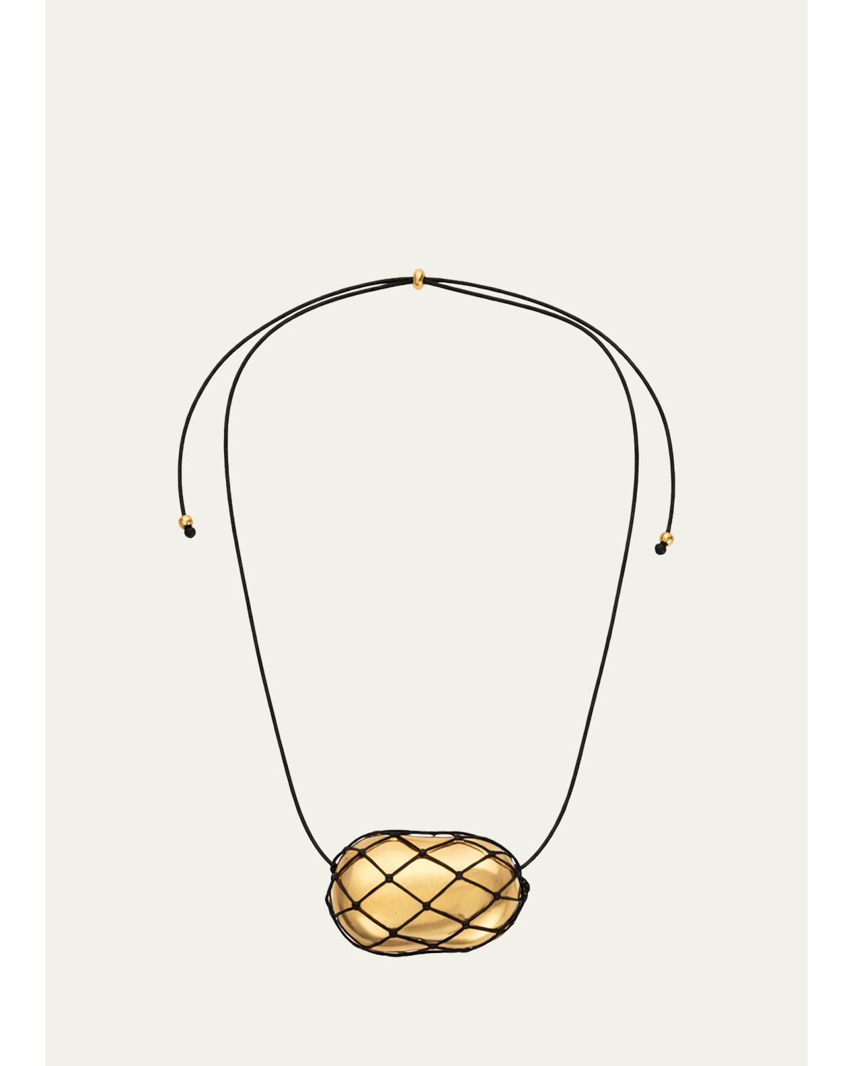 Heaven Mayhem Julia Net Necklace, Gold