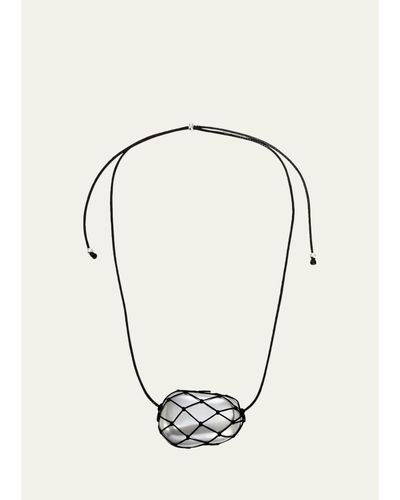 Heaven Mayhem Julia Net Necklace, Silver