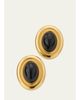 Heaven Mayhem Prize 18K Gold Plated Earrings, Black - 1