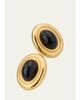 Heaven Mayhem Prize 18K Gold Plated Earrings, Black - 3