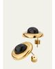Heaven Mayhem Prize 18K Gold Plated Earrings, Black - 4