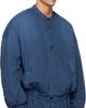Hed Mayner Hed Mayner Blue Herringbone Denim Bomber Jacket - 2