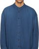 Hed Mayner Hed Mayner Blue Herringbone Denim Shirt - 1