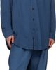 Hed Mayner Hed Mayner Blue Herringbone Denim Shirt - 4