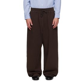 Hed Mayner Hed Mayner Brown Embroidered Sweatpants