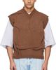 Hed Mayner Hed Mayner Brown Knit Sweater Vest - 1