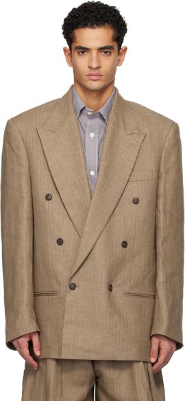 Hed Mayner Hed Mayner Brown Linen Blazer