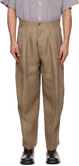 Hed Mayner Hed Mayner Brown Linen Trousers