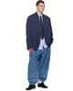 Hed Mayner Hed Mayner Bue Pleated Jeans - 4