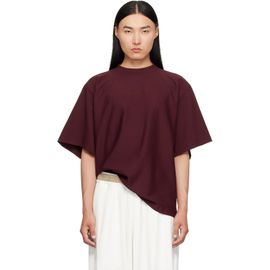 Hed Mayner Hed Mayner Burgundy Embroidered T-Shirt