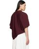 Hed Mayner Hed Mayner Burgundy Embroidered T-Shirt - 3
