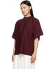 Hed Mayner Hed Mayner Burgundy Embroidered T-Shirt - 4