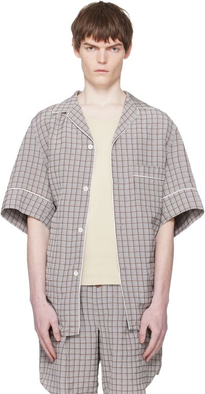 Hed Mayner Hed Mayner Gray & Brown SS Shirt