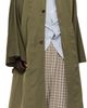 Hed Mayner Hed Mayner Green Crinkled Trench Coat - 4