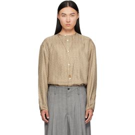 Hed Mayner Hed Mayner Green Printed Shirt
