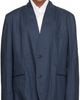 Hed Mayner Hed Mayner Navy Cotton Blazer - 1