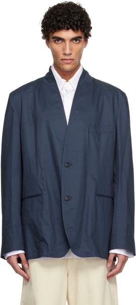 Hed Mayner Hed Mayner Navy Cotton Blazer