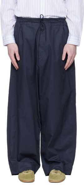 Hed Mayner Hed Mayner Navy Drawstring Trousers