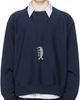 Hed Mayner Hed Mayner Navy Embroidered-Logo Sweatshirt - 1