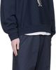 Hed Mayner Hed Mayner Navy Embroidered-Logo Sweatshirt - 4