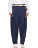 Hed Mayner Hed Mayner Navy Pleated Trousers - 1