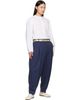 Hed Mayner Hed Mayner Navy Pleated Trousers - 5