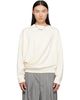 Hed Mayner Hed Mayner Off-White Asymmetric Sweatshirt - 1