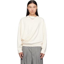 Hed Mayner Hed Mayner Off-White Asymmetric Sweatshirt