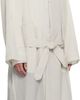 Hed Mayner Hed Mayner Off-White Crinkled Trench Coat - 2