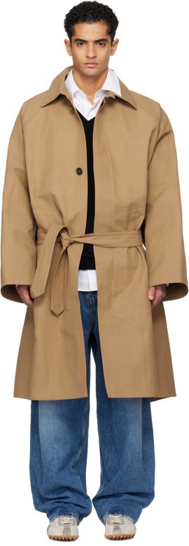 Hed Mayner Hed Mayner Tan Twill Trench Coat