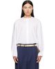 Hed Mayner Hed Mayner White Band Collar Shirt - 1