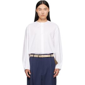 Hed Mayner Hed Mayner White Band Collar Shirt