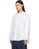Hed Mayner Hed Mayner White Band Collar Shirt - 4