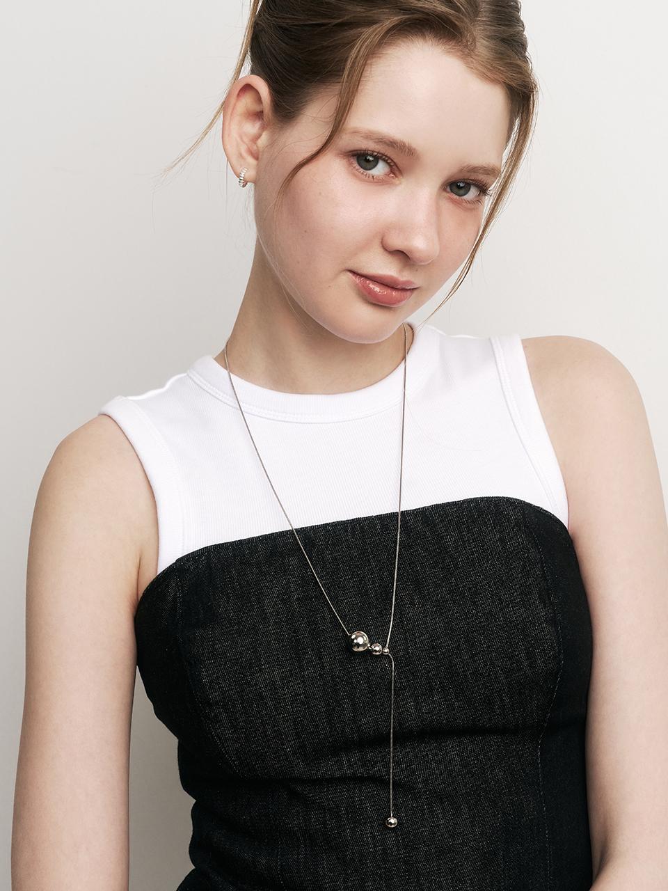 Hei Ball Silicon Long Necklace