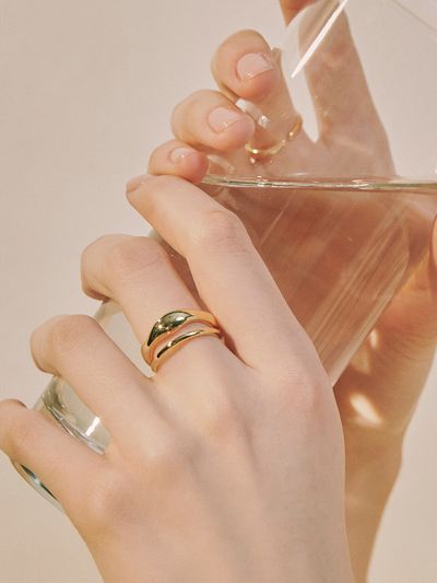 Hei Bold Two Lines Ring