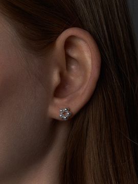 Hei Cute Flower Pearl Earrings