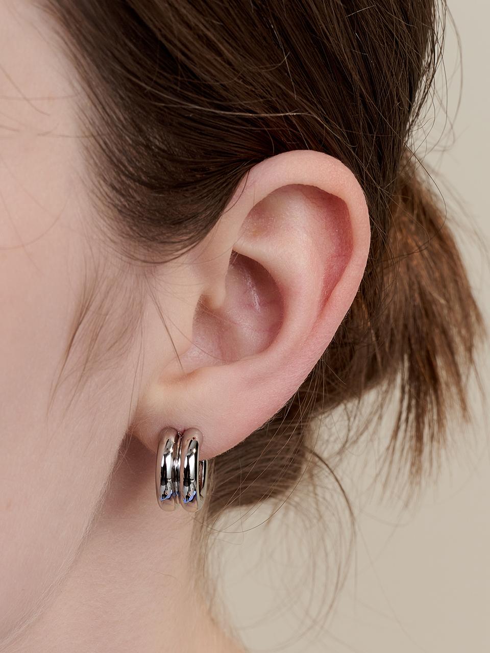 Hei Double Chubby Hoop Earring